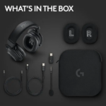 Logitech G PRO X2 LIGHTSPEED Wireless Gaming Headset, Detachable Boom Mic, 50mm Graphene Drivers, DTS:X Headphone 2.0—7.1 Surround,