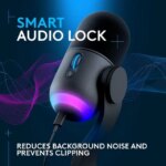 Logitech G Yeti GX Dynamic RGB Gaming Microphone with LIGHTSYNC, USB Mic for Streaming, Supercardioid, USB Plug and Play for PC/Mac - Black