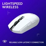 Logitech G305 LIGHTSPEED Wireless Gaming Mouse, Hero 12K Sensor, 12,000 DPI, Lightweight, 6 Programmable Buttons, 250h Battery Life, On-Board Memory,
