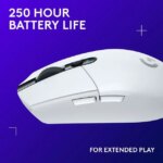 Logitech G305 LIGHTSPEED Wireless Gaming Mouse, Hero 12K Sensor, 12,000 DPI, Lightweight, 6 Programmable Buttons, 250h Battery Life, On-Board Memory,