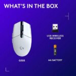 Logitech G305 LIGHTSPEED Wireless Gaming Mouse, Hero 12K Sensor, 12,000 DPI, Lightweight, 6 Programmable Buttons, 250h Battery Life, On-Board Memory,