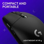 Logitech G305 LIGHTSPEED Wireless Gaming Mouse, Hero 12K Sensor, 12,000 DPI, Lightweight, 6 Programmable Buttons, 250h Battery Life, On-Board Memory,
