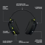 Logitech G435 LIGHTSPEED and Bluetooth Wireless Gaming Headset - Lightweight over-ear headphones, built-in mics, 18h battery, compatible with Dolby