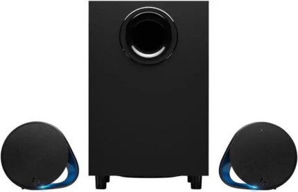 Logitech G560 PC Gaming Speaker System with 7.1 DTS:X Ultra Surround Sound, Game based LIGHTSYNC RGB, Two Speakers and Subwoofer, Immersive Gaming