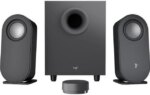 Logitech Z407 Bluetooth Computer Speakers with Subwoofer and Wireless Control, Immersive Sound, Premium Audio with Multiple Inputs, USB Speakers