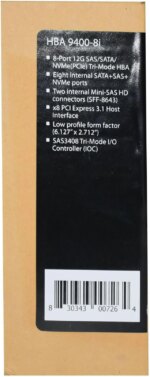 LSI 9400-8i x8 lane PCI Express 3.1 SAS Tri-Mode Storage Adapter