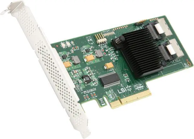 LSI LSI00194 PCI-Express 2.0 x8 SATA / SAS 9211-8i Controller Card (Single Pack)