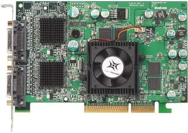 Matrox QID-QDA8X128F 128MB AGP 8X Low Profile Workstation Video Card