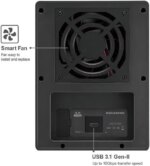Mediasonic Raid 0 / 1 USB 3.2 Type C 4 Bay 3.5 SATA Hard Drive Enclosure with USB Hub Feature USB 3.2 Gen 2 10Gbps (HFR7-SU31CH)