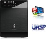 Mediasonic Raid 0 / 1 USB 3.2 Type C 4 Bay 3.5 SATA Hard Drive Enclosure with USB Hub Feature USB 3.2 Gen 2 10Gbps (HFR7-SU31CH)