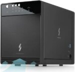 Mediasonic Raid 0 / 1 USB 3.2 Type C 4 Bay 3.5 SATA Hard Drive Enclosure with USB Hub Feature USB 3.2 Gen 2 10Gbps (HFR7-SU31CH)