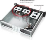 MicroATX/Mini-ITX 2U Rackmount Server Chassis max 7x3.5 Bay / USB3.0 with 2.0 Adapter Support ATX PSU Either top or Side Cooling Depth 15.7"