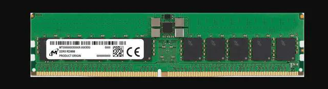 Micron 32GB ECC Registered DDR5 5600 (PC5 44800) Server Memory Model MTC20F2085S1RC56BD2R