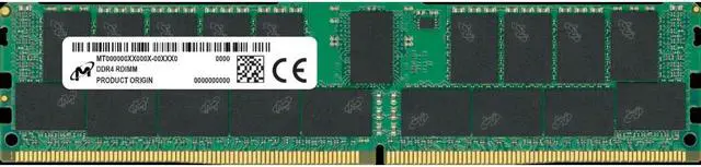 Micron 32GB Server Workstation Memory - DDR4 3200MHz - ECC Parity - Registered - 2Rx8 - CL22 - 1.2V - Newegg.com