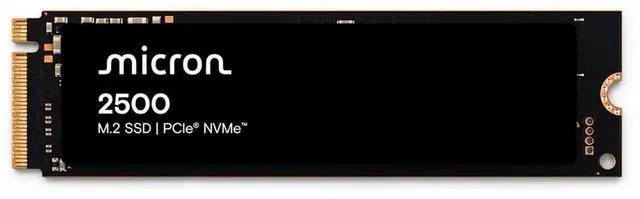 Micron SSD 2500 PCIe Gen4 NVMe SSD QLC NAND 2TB M.2 MTFDKBA2T0QGN-1BN1AABYYR