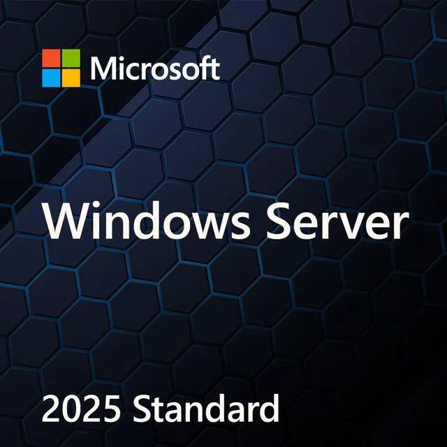 Microsoft Windows Server 2025 Standard 64-bit License (24 Core, OEM, DVD) - OEM