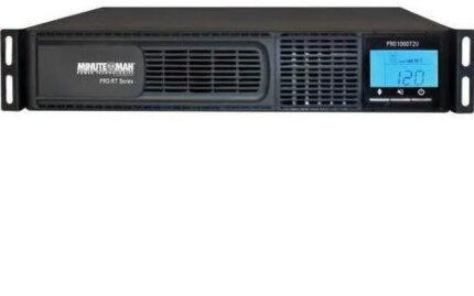Minuteman PRO1000RT2U PRO-RT 1000VA Tower/Rack/Wall Mountable UPS - 2U Tower/Rack/Wall Mountable - 4 Minute Stand-by - 120 V AC Input - 120 V AC