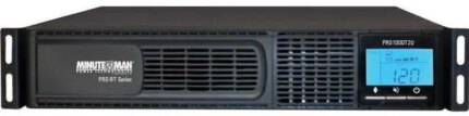 Minuteman PRO1000RT2U PRO-RT 1000VA Tower/Rack/Wall Mountable UPS - 2U Tower/Rack/Wall Mountable - 4 Minute Stand-by - 120 V AC Input - 120 V AC