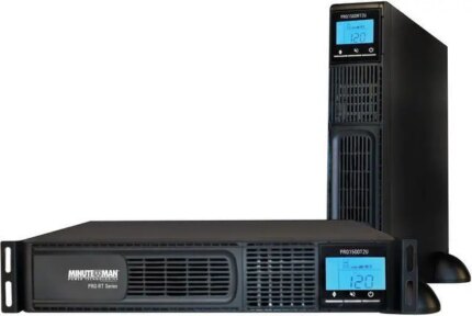 Minuteman PRO1500RT2U PRO-RT 1500VA Tower/Rack/Wall Mountable UPS - 2U Tower/Rack/Wall Mountable - 4 Minute Stand-by - 120 V AC Input - 120 V AC
