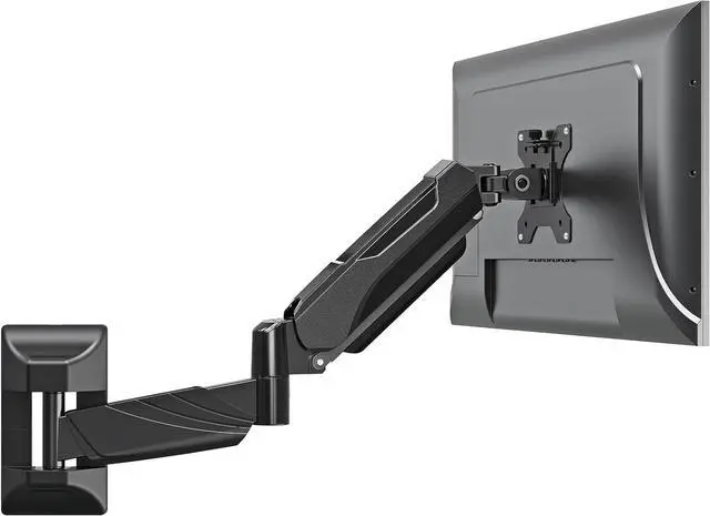 MOUNTUP Monitor Wall Mount for 17-32 Inch Computer Screen, Wall Mounted Arm Support 4.4-17.6lbs Display, Gas Spring Monitor Arm, VESA Bracket for VESA