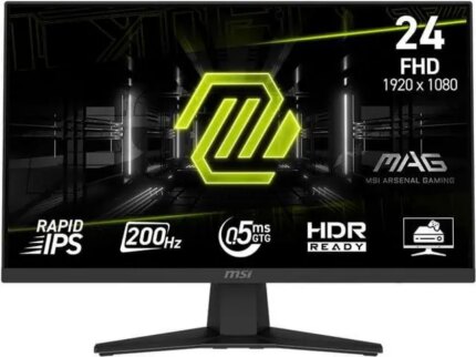 MSI 24" 200 Hz Rapid IPS FHD Gaming Monitor Adaptive Sync MAG 244F