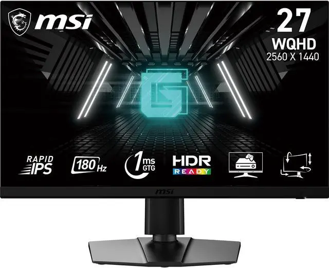 MSI 27" 180 Hz Rapid IPS WQHD Gaming Monitor 2560 x 1440 (2K) G272QPF E2