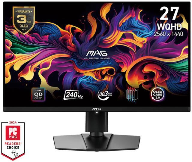 MSI 27" 240 Hz OLED QHD Gaming Monitor MAG 271QPX QD-OLED E2