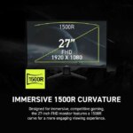 MSI 27" 280 Hz Rapid VA FHD Gaming Monitor 0.5ms (GTG) Adaptive Sync 1920 x 1080 Curved MAG 274CXF
