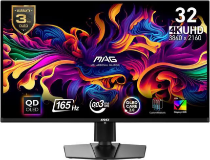 MSI 32" 165 Hz OLED UHD Gaming Monitor MAG 321UP QD-OLED