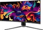 MSI 34" 175 Hz QD-OLED UWQHD Curved Gaming Monitor 3440 x 1440 (2K) MAG 341CQP QD-OLED