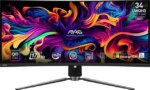 MSI 34" 175 Hz QD-OLED UWQHD Curved Gaming Monitor 3440 x 1440 (2K) MAG 341CQP QD-OLED