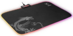 MSI AGILITY GD60 (RGB) Mouse Pad, 15" x 11", Micro-Textile Surface, Natural Rubber Base