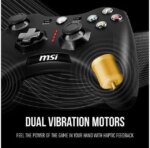MSI Force GC30V2 Wireless Gaming Controller, Dual Vibration Motors, Dual Connection Modes, Interchangeable D-Pads, Compatible with PC & Android