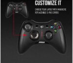 MSI Force GC30V2 Wireless Gaming Controller, Dual Vibration Motors, Dual Connection Modes, Interchangeable D-Pads, Compatible with PC & Android