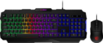 MSI Forge GK100 Combo – Gaming RGB Keyboard & Mouse Set, 19-Key Anti-Ghosting, 6400 DPI Optical Sensor, 6-Mode RGB, up to 6,400 DPI, Black