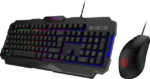 MSI Forge GK100 Combo – Gaming RGB Keyboard & Mouse Set, 19-Key Anti-Ghosting, 6400 DPI Optical Sensor, 6-Mode RGB, up to 6,400 DPI, Black