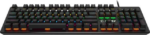 MSI FORGE GK300 Gaming Keyboard - Clicky Blue Mechanical Switches, 9-Mode RGB, Ergonomic Keycaps - Black