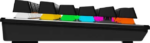 MSI FORGE GK300 Gaming Keyboard - Clicky Blue Mechanical Switches, 9-Mode RGB, Ergonomic Keycaps - Black