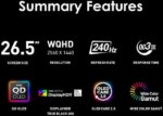 MSI Gaming Monitor 27" (26.5" Viewable) 240 Hz OLED WQHD Adaptive Sync MAG 271QP QD-OLED X24