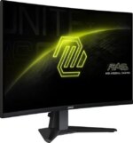 MSI MAG 27CQ6F 27-inch 2560 x 1440 (QHD) Gaming Monitor, 180Hz, Curved Screen, Adaptive-Sync, HDR Ready, HDMI, VGA Port, Display Port,VESA Mountable,