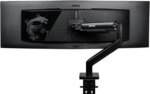 MSI MAG MT201 - Premium Heavy Duty Single Monitor Stand Arm, Supports 17-49" Screens and 44 lbs, VESA Compatible, Adjustable Spring Assisted Mount,