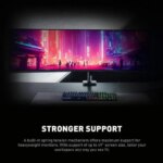 MSI MAG MT201 - Premium Heavy Duty Single Monitor Stand Arm, Supports 17-49" Screens and 44 lbs, VESA Compatible, Adjustable Spring Assisted Mount,