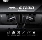 MSI MAG MT201D - Premium Heavy Duty Dual Monitor Stand Arms, 17-45" Support, VESA Compatible, Adjustable Spring Assisted Mount, 44 lbs per Screen