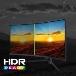 MSI MAG345CQR Curved Gaming Monitor UWQHD(3440x1440) 34" 180Hz VA w/ AMD FreeSync Premium, Dual HDMI, DisplayPort, Black