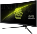 MSI MAG345CQR Curved Gaming Monitor UWQHD(3440x1440) 34" 180Hz VA w/ AMD FreeSync Premium, Dual HDMI, DisplayPort, Black