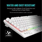 MSI Vigor GK30 Gaming Keyboard & GM11 Gaming Mouse Combo - Mechanical Membrane Switches, 6-Zone RGB, Water Repellent & Splash-Proof, 5000 DPI - White