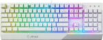 MSI Vigor GK30 Gaming Keyboard & GM11 Gaming Mouse Combo - Mechanical Membrane Switches, 6-Zone RGB, Water Repellent & Splash-Proof, 5000 DPI - White
