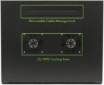 Navepoint 18U Audio Video A/V Cabinet 600mm Depth - Casters, Shelves, Fans