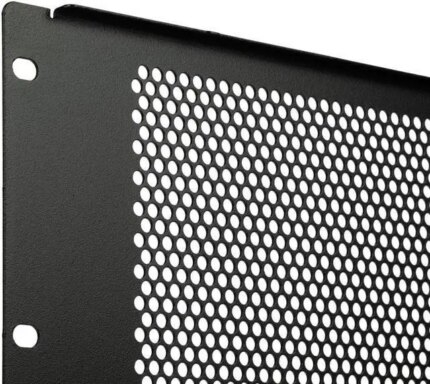 Navepoint 1U Blank Rack Mount Panel Spacer With Venting For 19-Inch Server Network Rack Enclosure Or Cabinet Black