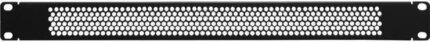 Navepoint 1U Blank Rack Mount Panel Spacer With Venting For 19-Inch Server Network Rack Enclosure Or Cabinet Black